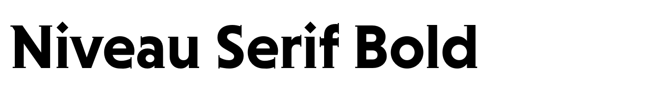 Niveau Serif Bold